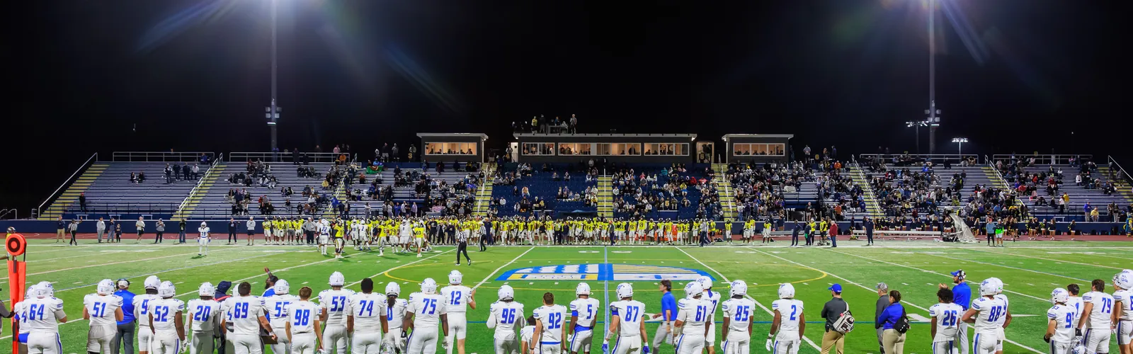 A night game at Duane Stadium at Merrimack College